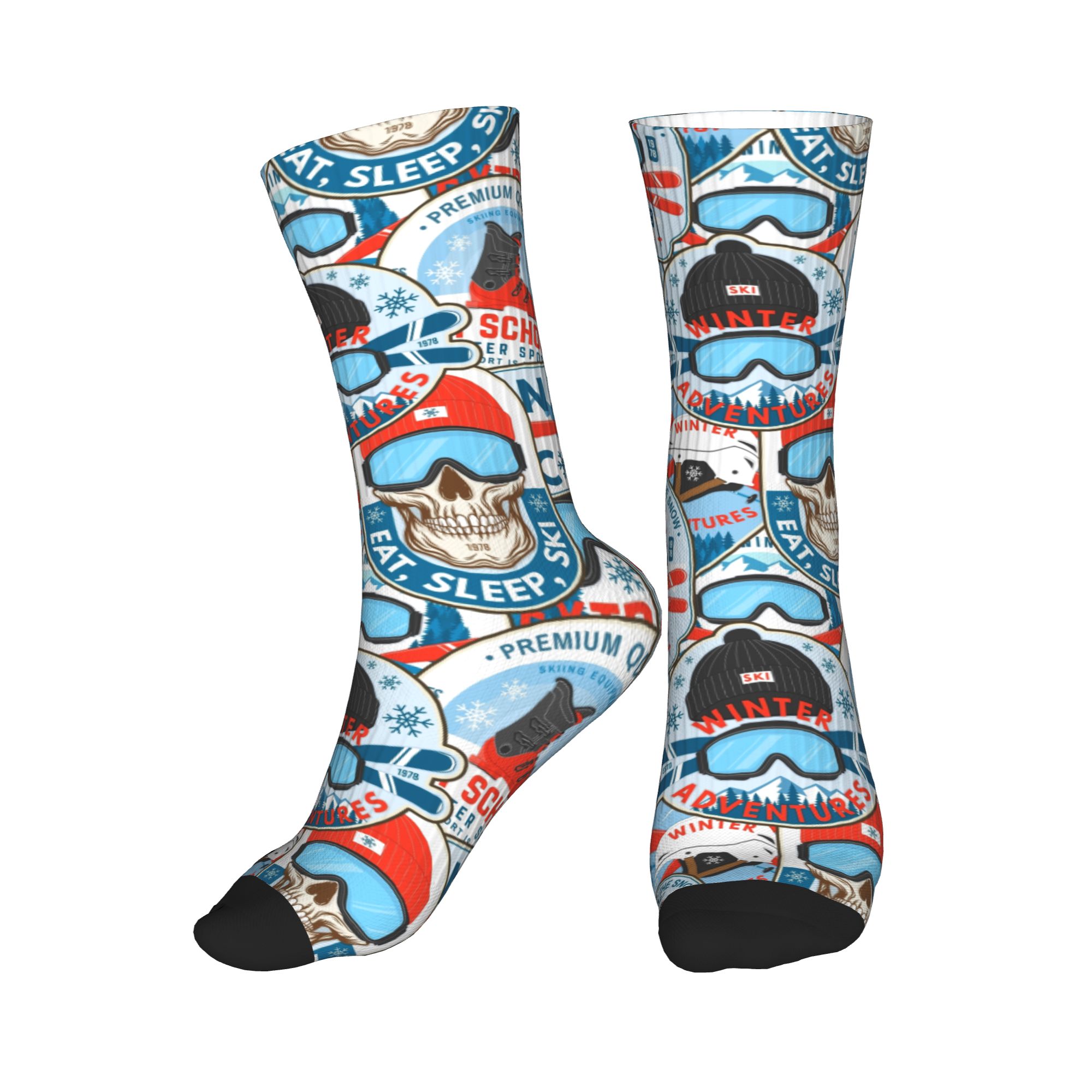 Vintage Red Blue Ski Club Seam - огляд і ціна Dress Sock Men