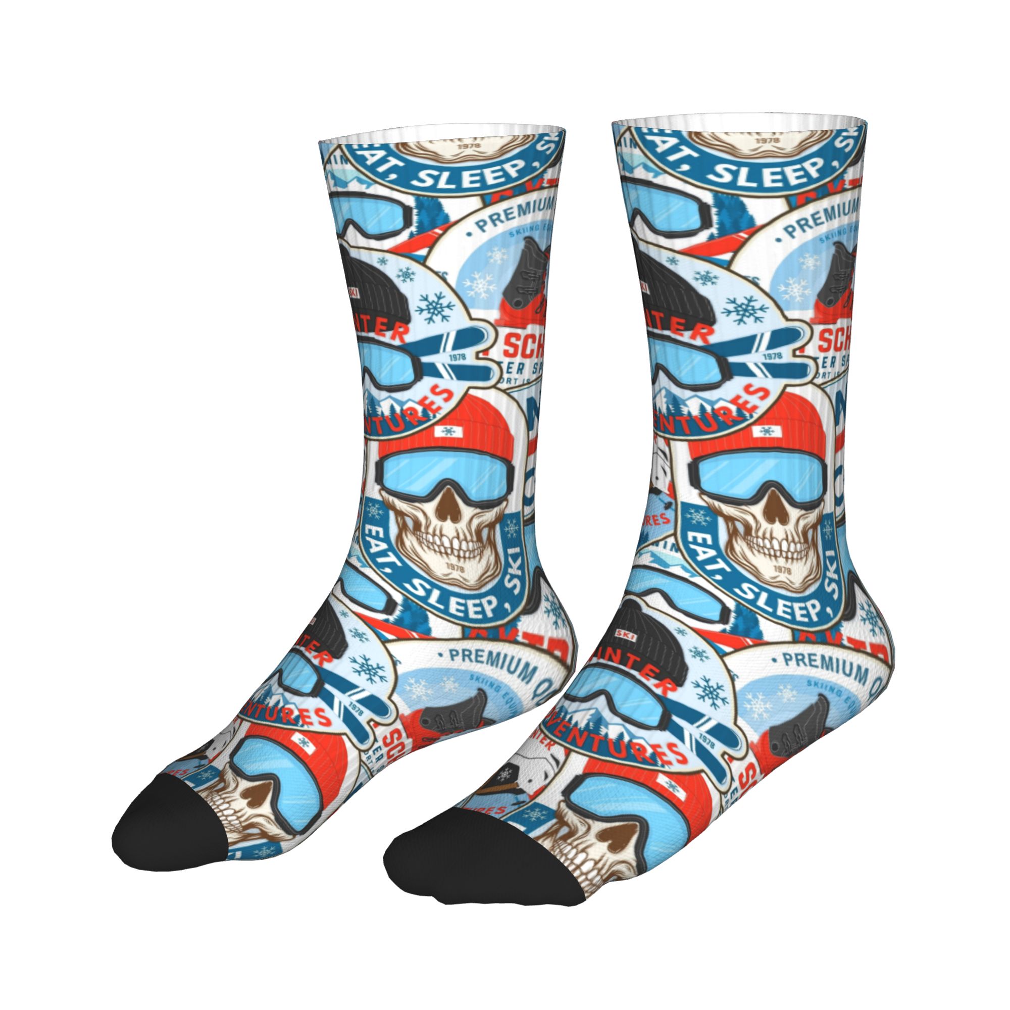 Vintage Red Blue Ski Club Seam - огляд і ціна Dress Sock Men