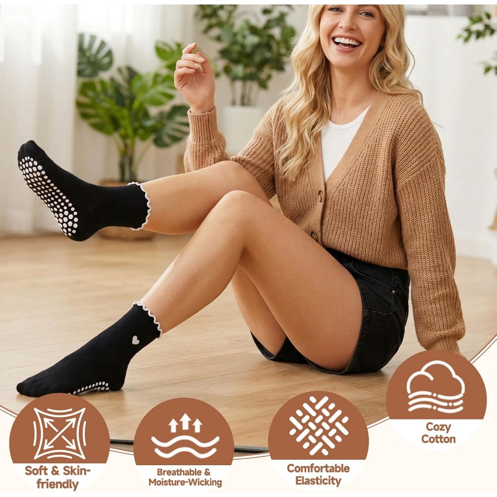 Stylish Yoga Socks with Non-Sl - огляд і ціна Grip Sock Yoga