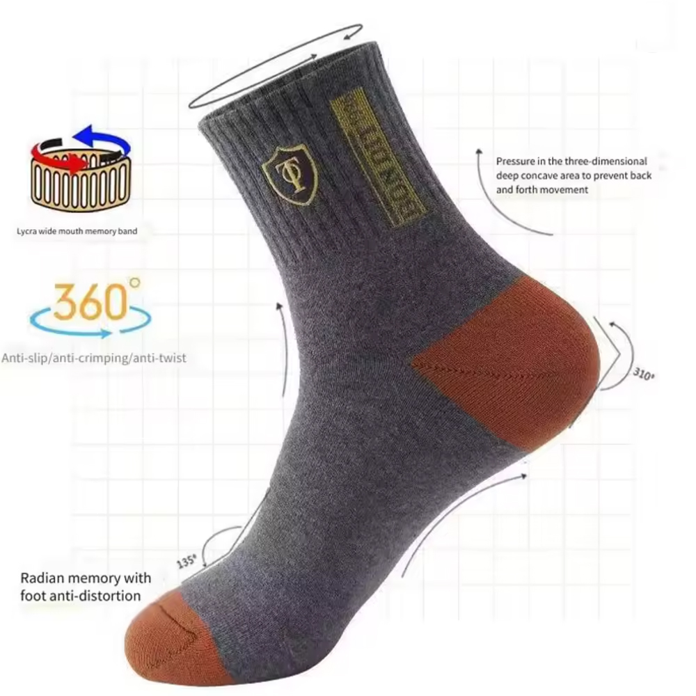 Men's5/10-Pack Premium Thermal - огляд і ціна Cotton Crew Sock Pack