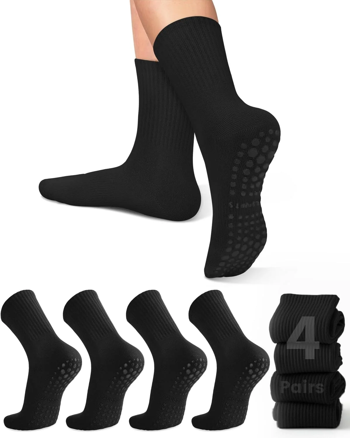 4 pairs of women's yoga socks, - огляд і ціна Grip Sock Yoga