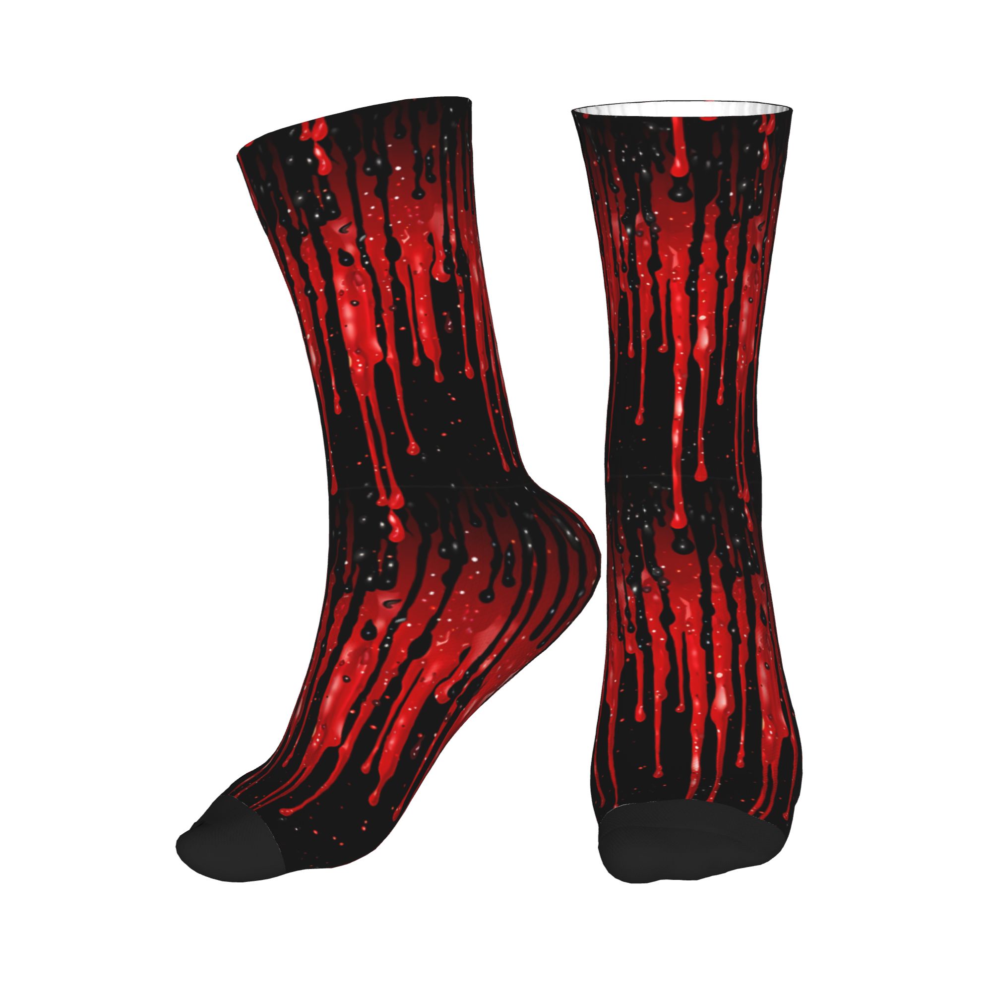 Dripping Red Liquid Pattern  M - огляд і ціна Dress Sock Men