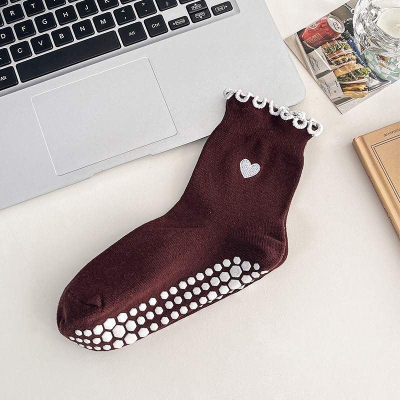 3 Pairs Women Heart Pattern Fr - огляд і ціна Grip Sock Yoga