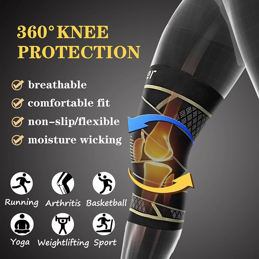 Copper Fiber Compression Knee  - огляд і ціна Compression Sleeve Calf