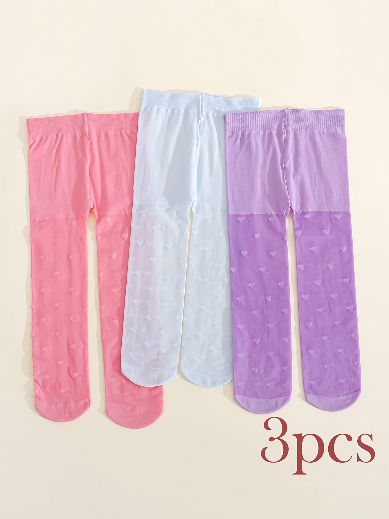3 Pairs Toddler Girls Thin She - огляд і ціна Tights Pantyhose Sheer